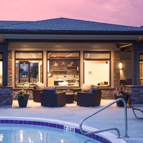 Talus Apartment homes Pool Area and Clubhouse