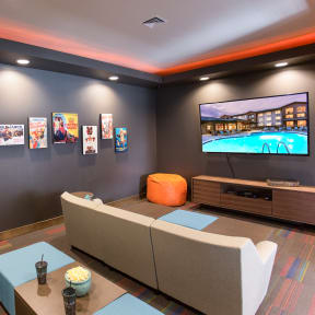 Talus Apartment Homes Clubhouse Theater Room