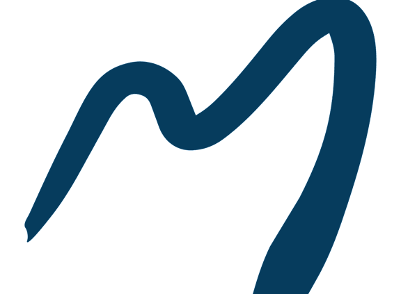 A blue squiggly line on a black background.