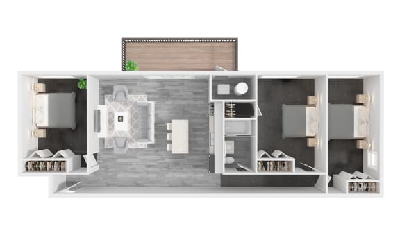 3 Bed/1 Bath Apartment
