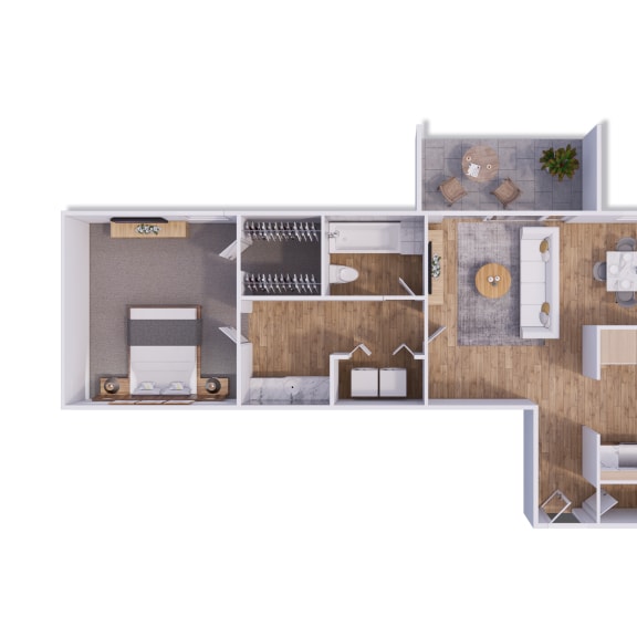 1 bed 1 bath 645 square feet 1 bed 1 bath 645 square feet at Willow Creek, Kansas City, MO