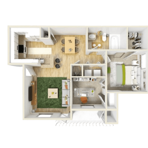 Floor Plan  772 Sq Ft