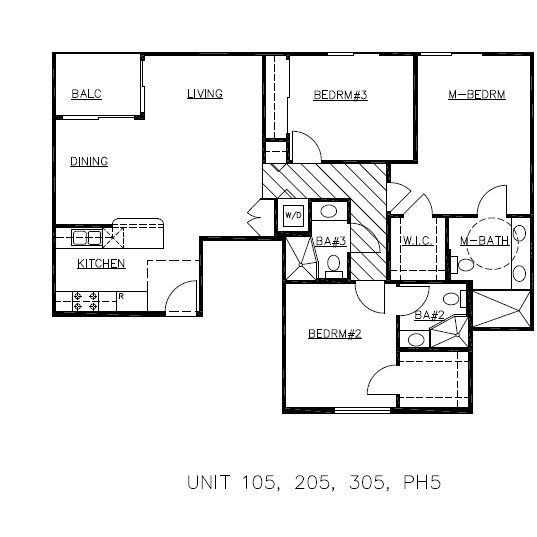 Units 105, 205, 305, PH5