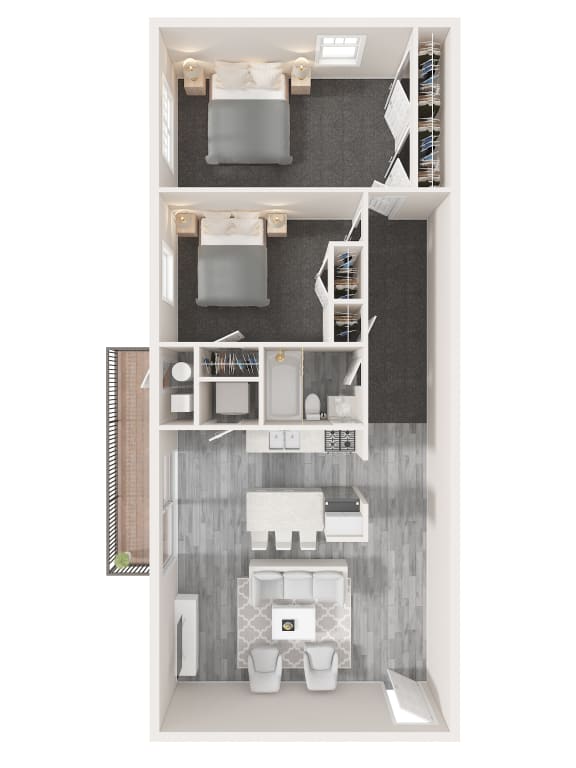 2 Bedroom/1Bath Apartment (Left side)