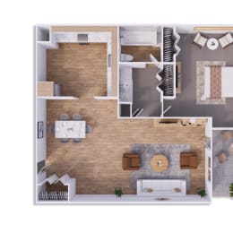 1 bed 1 bath 840 square feet at Willow Creek, Missouri