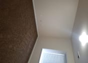 Thumbnail 14 of 41 - A white wall with a window and a brown carpet.