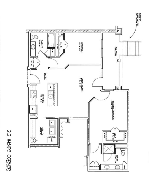 a floor plan of a house