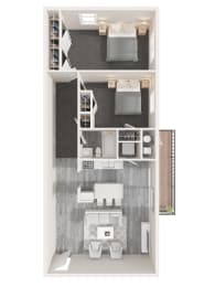 2 Bedroom/1Bath Apartment (Right side)
