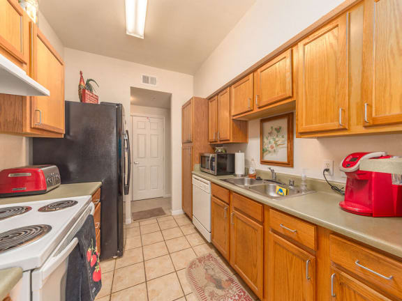 fully equipped kitchen Parkway Senior Apartments in Pasadena TX