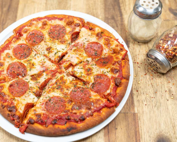 Classic Pepperoni Pizza at Hancock Terrace Apartments, Santa Maria, CA