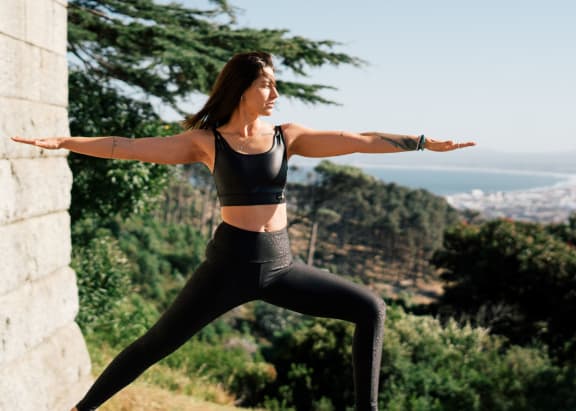 determined_woman_in_yoga_pose at Siena Apartments, Santa Maria, CA, 93458