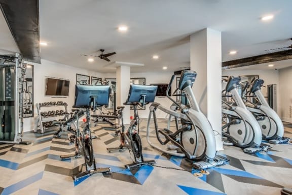 Pelton Bikes at Spoke Apartments, Atlanta, Georgia
