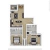 Floor Plan  2 Bedroom - A