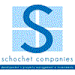 A logo with the letter S in a blue font.