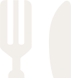 a silhouette of a fork and a glass color