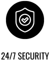 A white shield icon with a checkmark inside it.