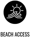 A sun is shining over a wave.