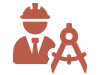 an illustration of a man holding an a and a symbol