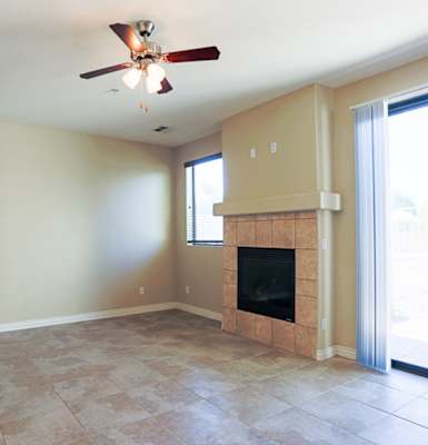 Living room at Villa Contento Apartments in Scottsdale, AZ