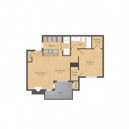 SummerGrove 1 Bedroom Floor plan