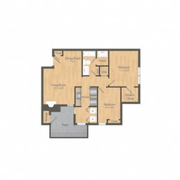 Summer Grove 2 bedroom floor plan