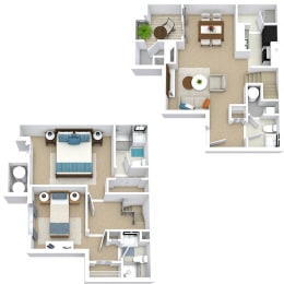  Floor Plan Magnolia (Townhouse)