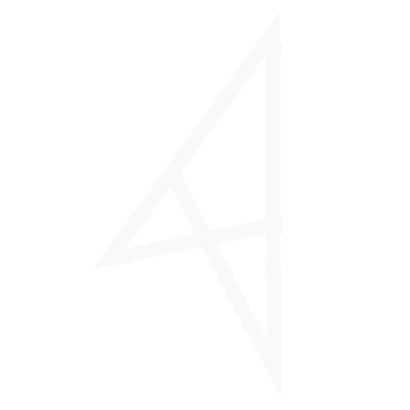 an icon of two lines intersecting each other to form a triangle