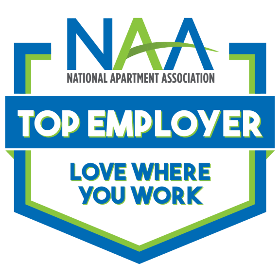 an image of the naa top employer logo with the words top employer love where you work
