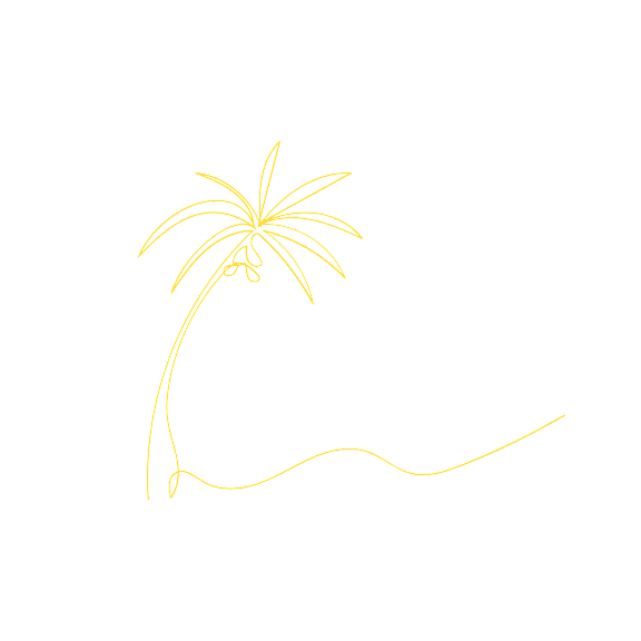 yellow palm tree graphic