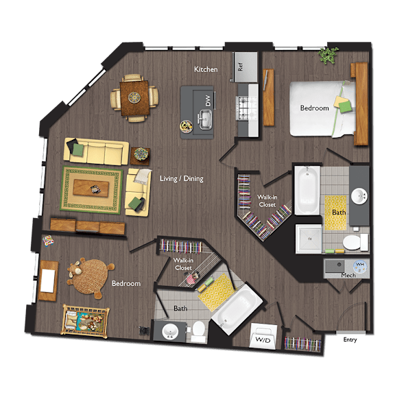 C10 Floor Plan C10 Floor Plan at Valley and Bloom, Montclair, NJ