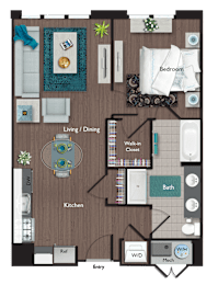 A2 Floor Plan at Valley and Bloom, Montclair, New Jersey