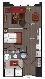 S2 Floor Plan at Valley and Bloom, Montclair