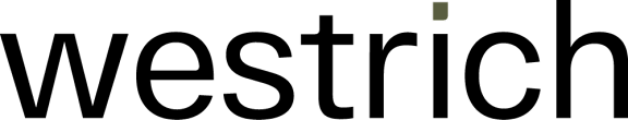 The image contains the text "westrich" in black with a green square at the end.