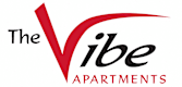 The logo for The Vibe Apartments.