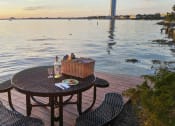 Thumbnail 18 of 19 - Table on dock looking over lake
