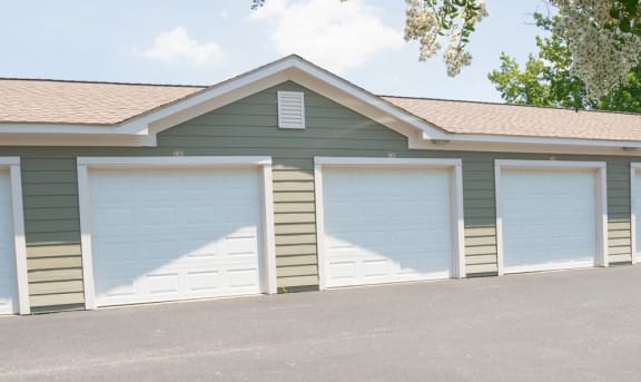 Garages at The Haven at Commons Park Apartments in Chattanooga, TN