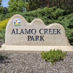 Alamo Creek Sign at Vacaville Park Apartments, Vacaville