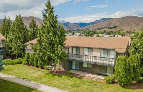 our apartments are located in a quiet neighborhood with a view of the mountains