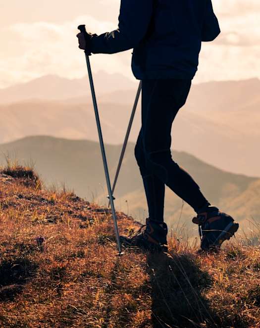 a man hiking in the mountains at Ascent 1829, Phoenix