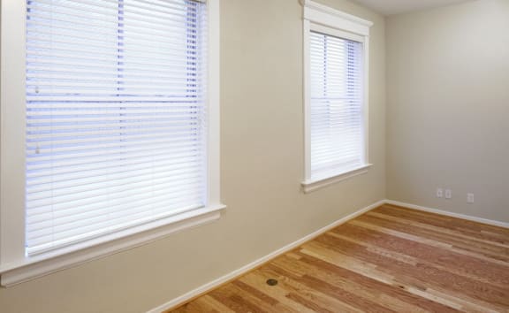 apartment interior with hardwood floors at Whitney Gray, Oregon, 97205