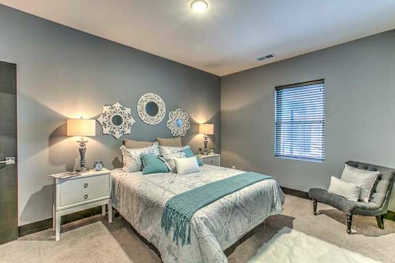 Beautiful furnished bedroom at The Helen