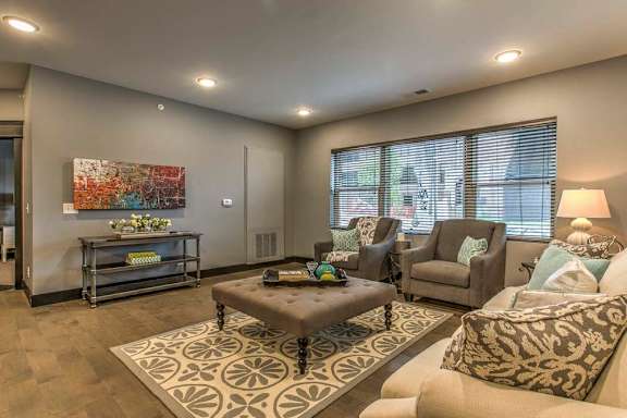 Beautiful furnished living room at The Helen