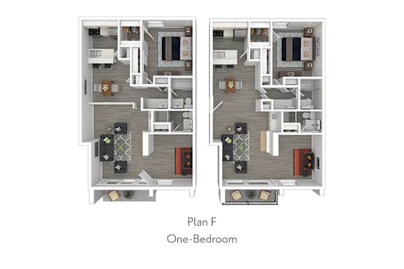 a floor plan of a bedroom and a living room