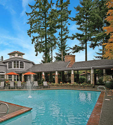 Relaxing pool at Arcadia Townhomes