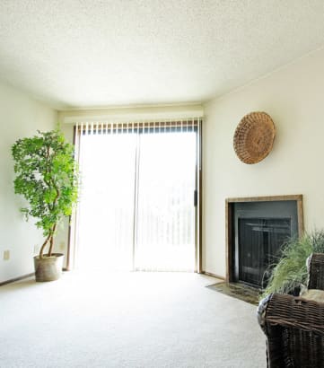 Living Room at Quadrangle Apartments, Spokane, Washington