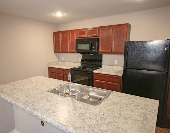 Apartment kitchen close view