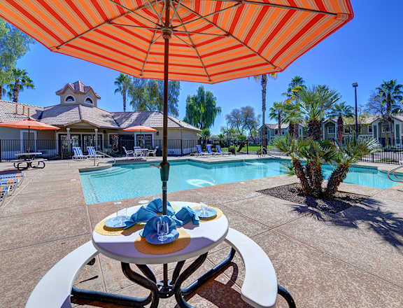 Poolside Dining Area at Cottonwood Crossing, Casa Grande, 85122