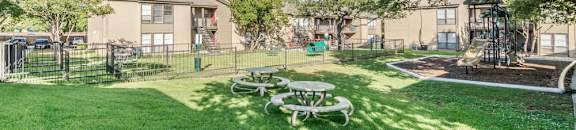 Pet Park and Playground Area