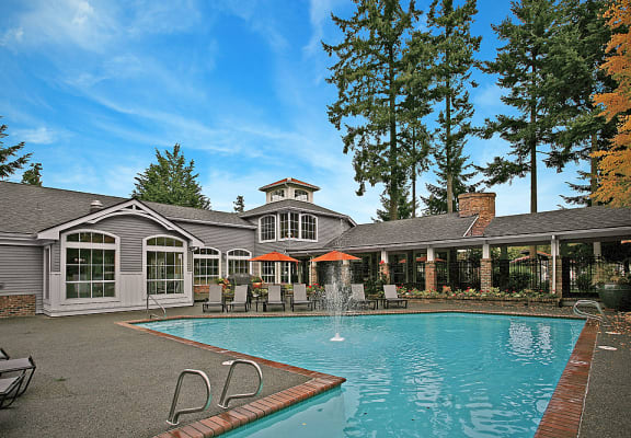 Pool View With Clubhouse Access at Arcadia Townhomes, Federal Way, WA, 98023