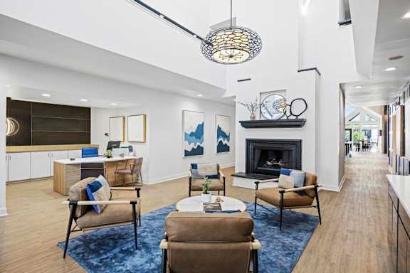 Modern Clubhouse at Avia Apartments on College Blvd (Overland Park), Overland Park, KS, 66210